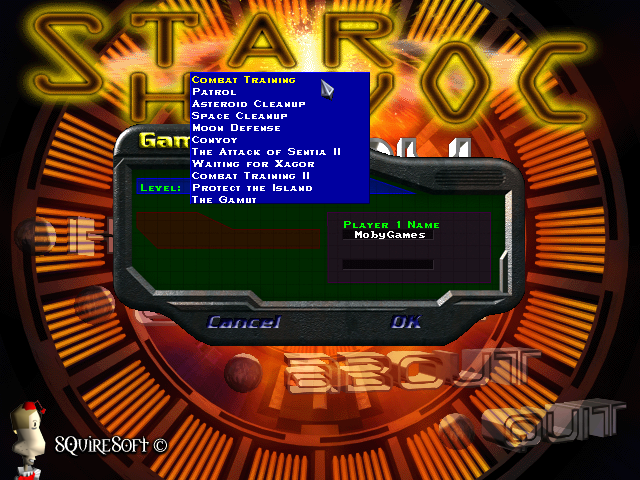 Star Havoc (Windows) screenshot: Single player campaign: level selection