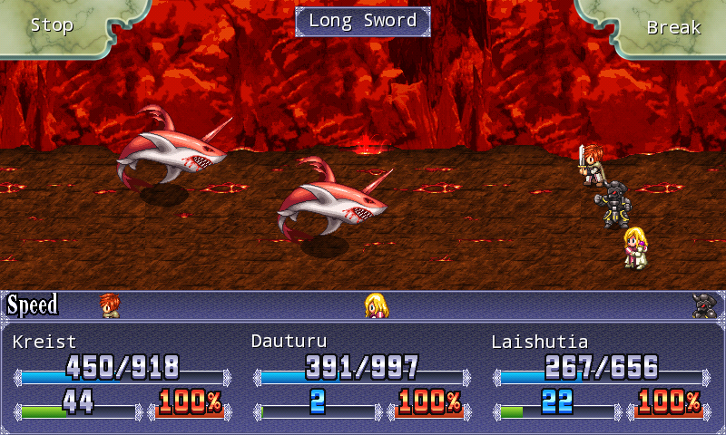 Symphony of Eternity (Android) screenshot: Eh, flying sharks?