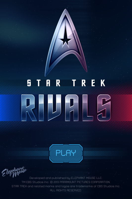 Star Trek: Rivals (iPhone) screenshot: Login screen