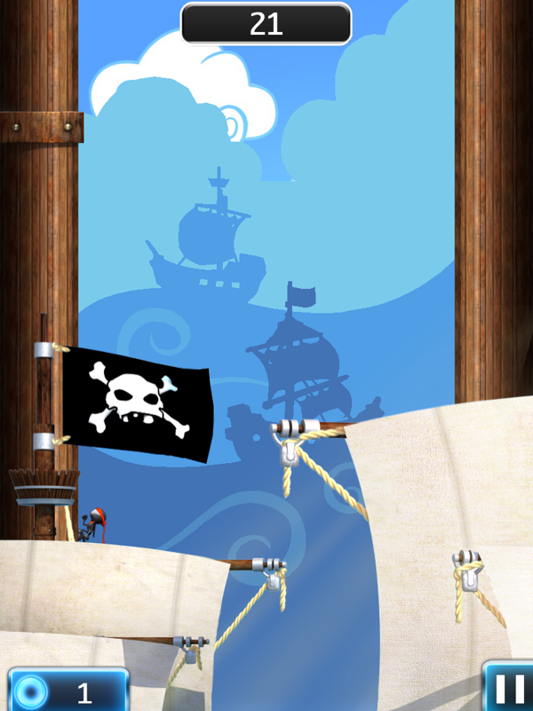 NinJump Deluxe (iPad) screenshot: Pirate level