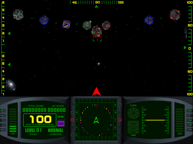 Syyrah: The Warp Hunter (DOS) screenshot: 1P story mode