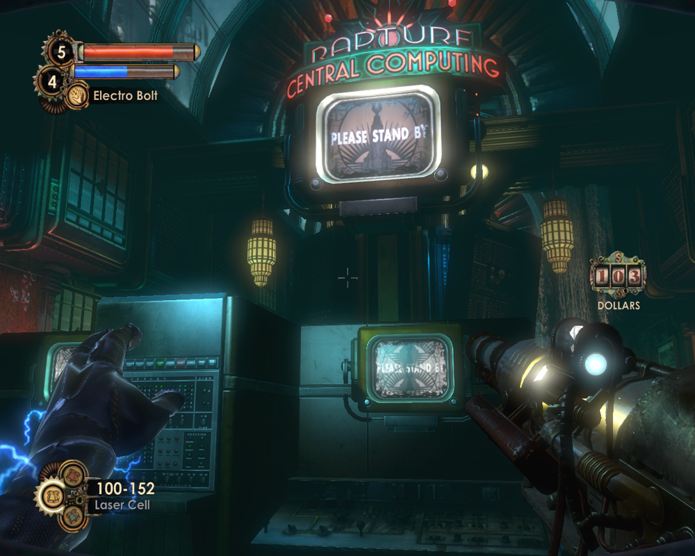 BioShock 2: Minerva's Den (Windows) screenshot: Central Computing