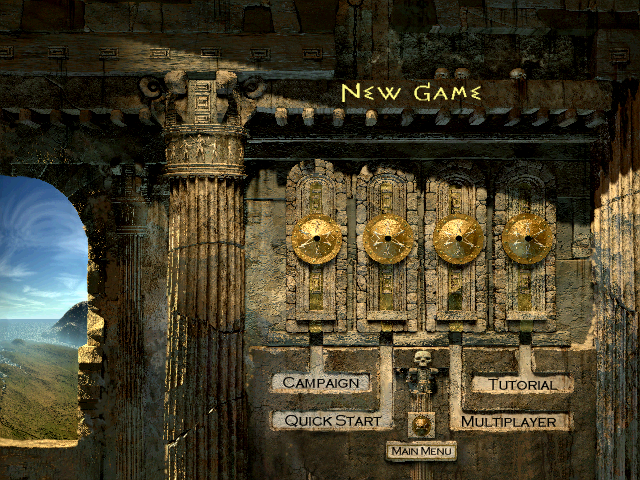 Invictus: In the Shadow of Olympus (Windows) screenshot: New game options