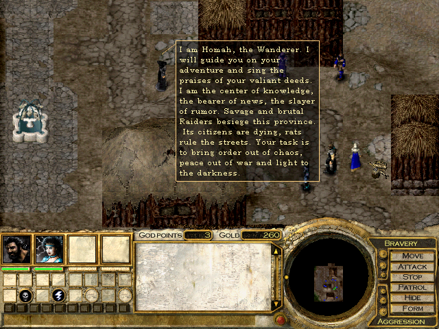 Invictus: In the Shadow of Olympus (Windows) screenshot: Campaign beginning