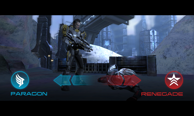 Mass Effect: Infiltrator (Android) screenshot: Some decision making