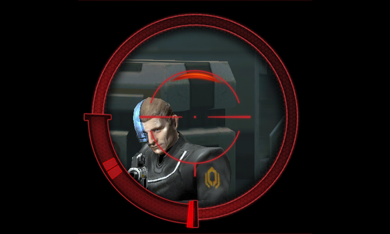 Mass Effect: Infiltrator (Android) screenshot: Sniping