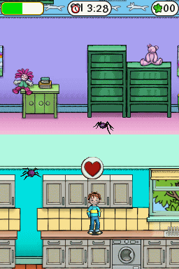 Horrid Henry: Missions of Mischief (Nintendo DS) screenshot: New mission: Find 10 sweets in the house!