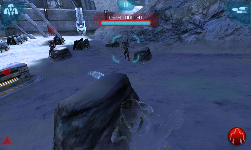 Mass Effect: Infiltrator (Android) screenshot: Using cloak
