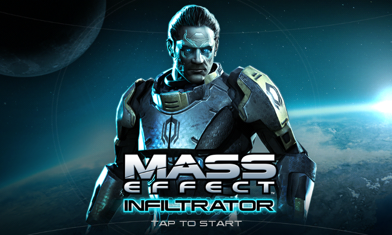 Mass Effect: Infiltrator (Android) screenshot: Title screen