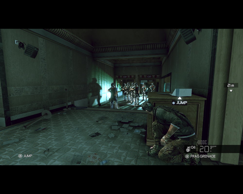 Tom Clancy's Splinter Cell: Conviction (Windows) screenshot: I wonder if I can somehow get past these guys without a fight