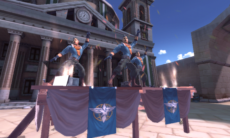 Blitz Brigade (Android) screenshot: The blues won