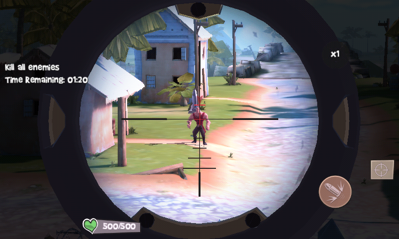 Blitz Brigade (Android) screenshot: Sniping