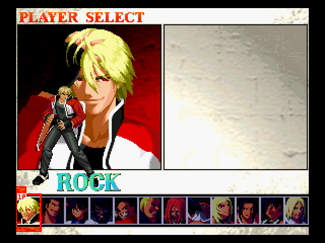 Garou: Mark of the Wolves (Dreamcast) screenshot: Character select screen.