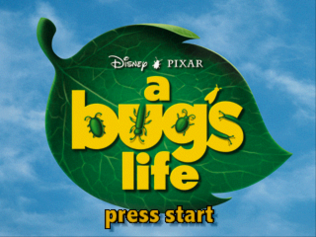Disney•Pixar A Bug's Life (PlayStation) screenshot: Title screen.