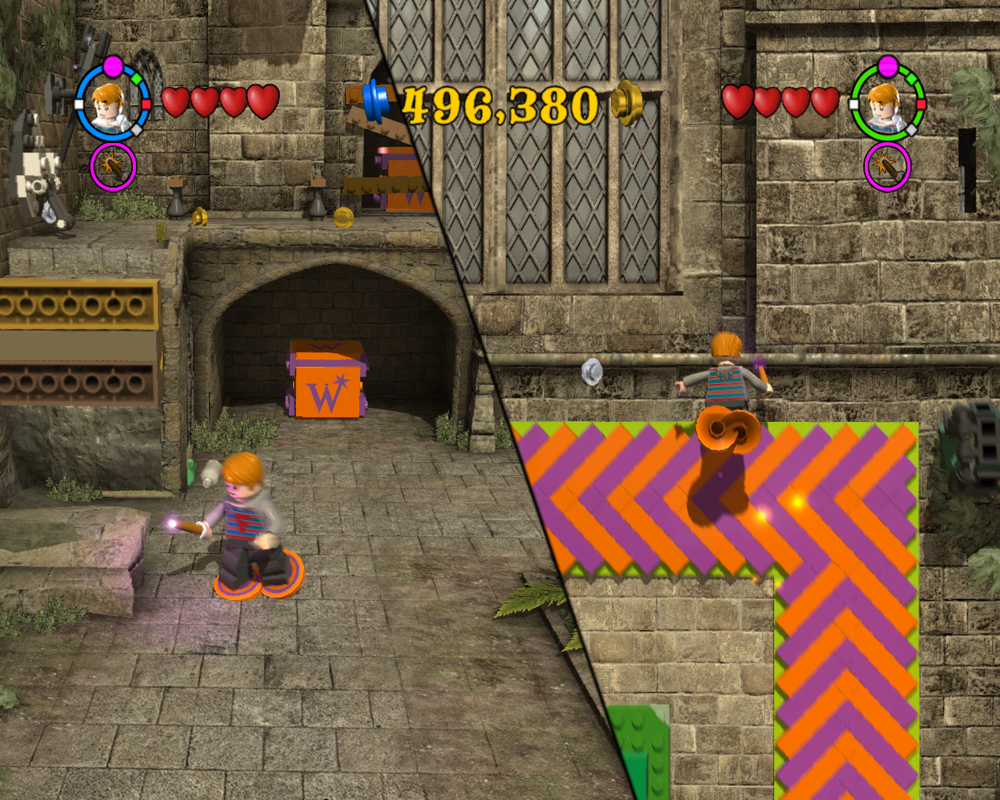 LEGO Harry Potter: Years 5-7 (Windows) screenshot: Playing as Fred and George