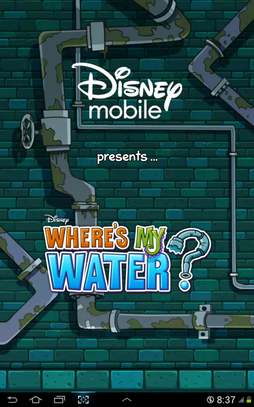Where's My Water? (Android) screenshot: Updated title screen