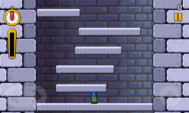 Icy Tower (Android) screenshot: Starting out