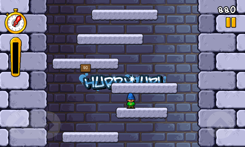 Icy Tower (Android) screenshot: Hurry up!