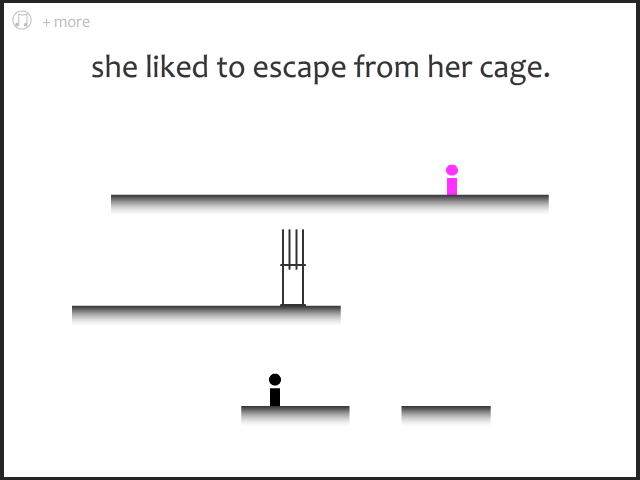 i saw her standing there (Browser) screenshot: A bit of platforming is required here