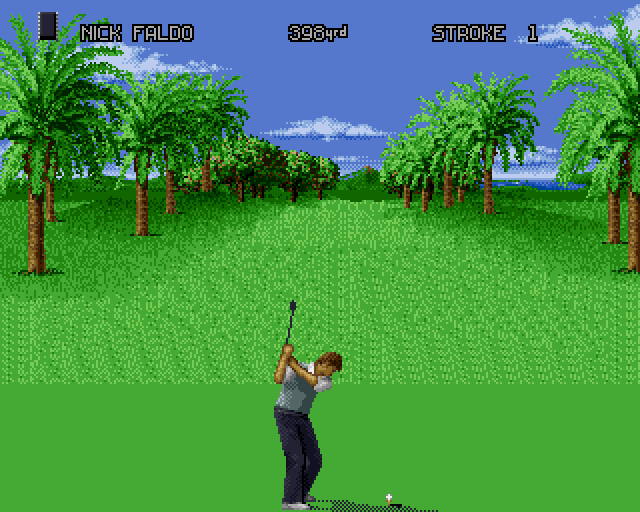 Screenshot of Nick Faldo's Championship Golf (Amiga, 1992) - MobyGames