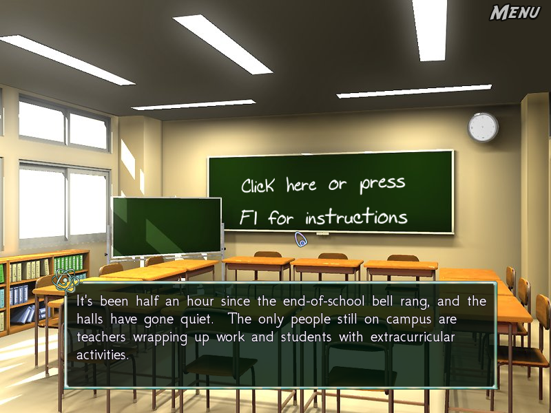 Science Girls! (Linux) screenshot: The beginning of the game