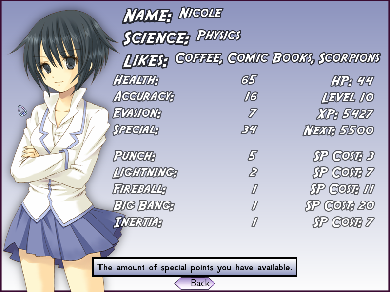 Screenshot of Science Girls! (Linux, 2009) MobyGames