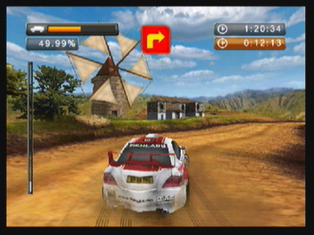 Rally Master Pro (Zeebo) screenshot: One advantage of not having licensed cars is that you can show vehicle damage.