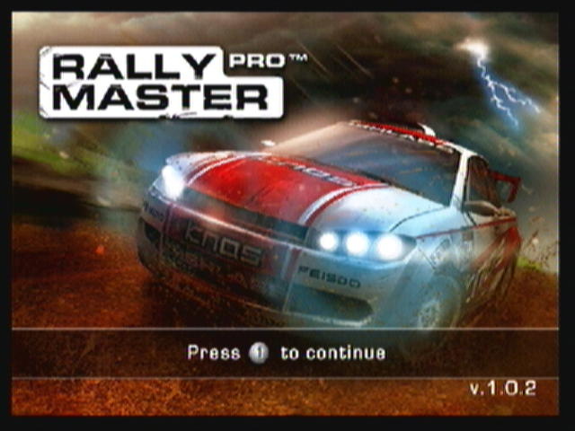 Rally Master Pro (Zeebo) screenshot: Title screen.