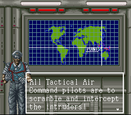 Lock On (SNES) screenshot: The mission