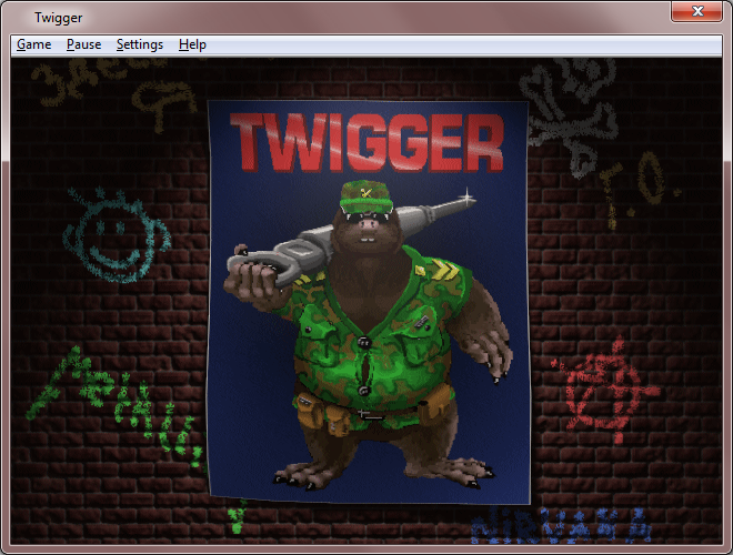 Twigger (Windows) screenshot: Title Screen