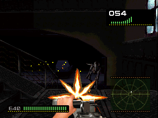 Alien Trilogy (DOS) screenshot: More fun with aliens and automatic weapons