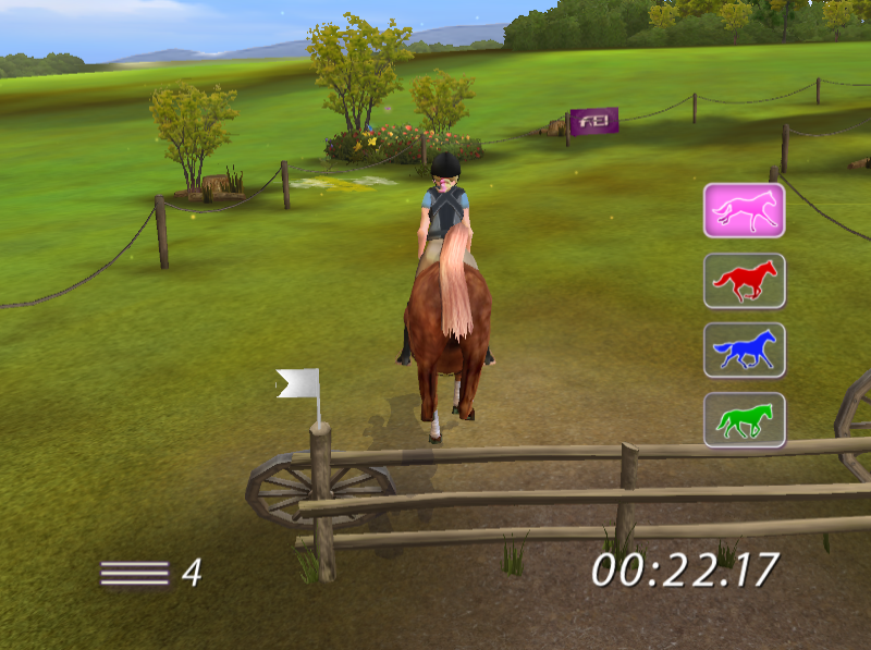 My Horse & Me: Riding for Gold (Windows) screenshot: Cross-country competition