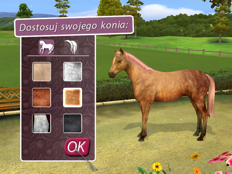 My Horse & Me: Riding for Gold (Windows) screenshot: Customize horse