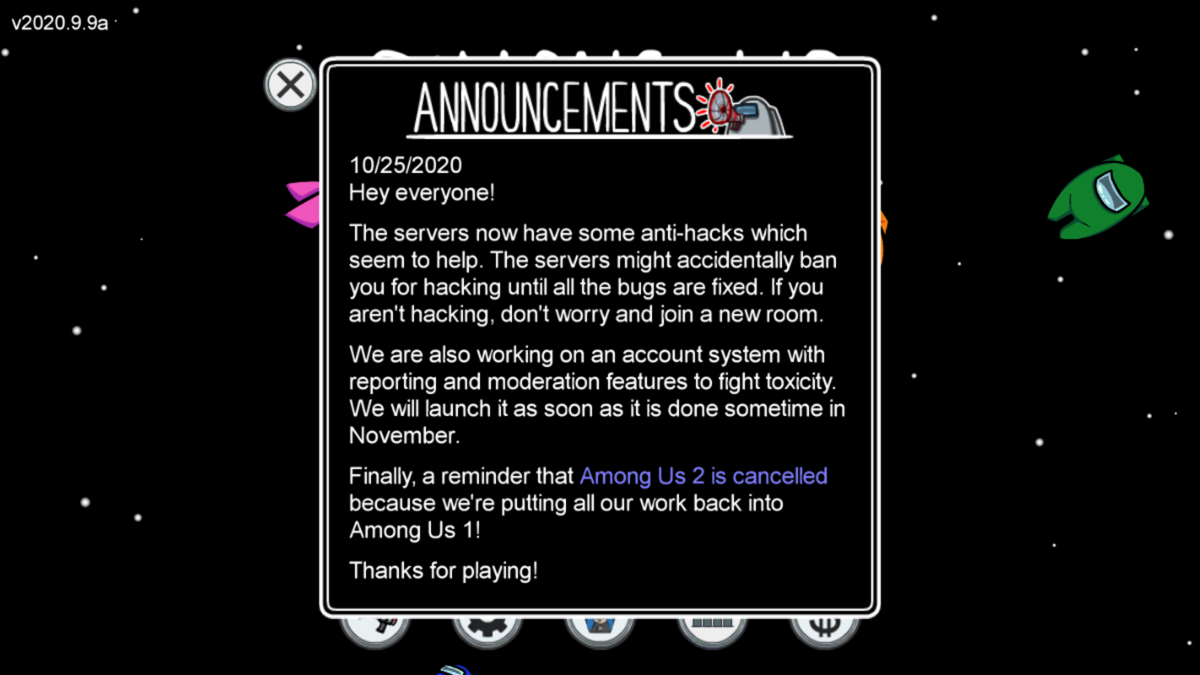 Screenshot of Among Us (Android, 2018) MobyGames