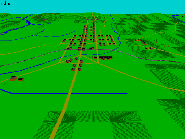 Gettysburg (Atari ST) screenshot: Atari TT Medium resolution: game start
