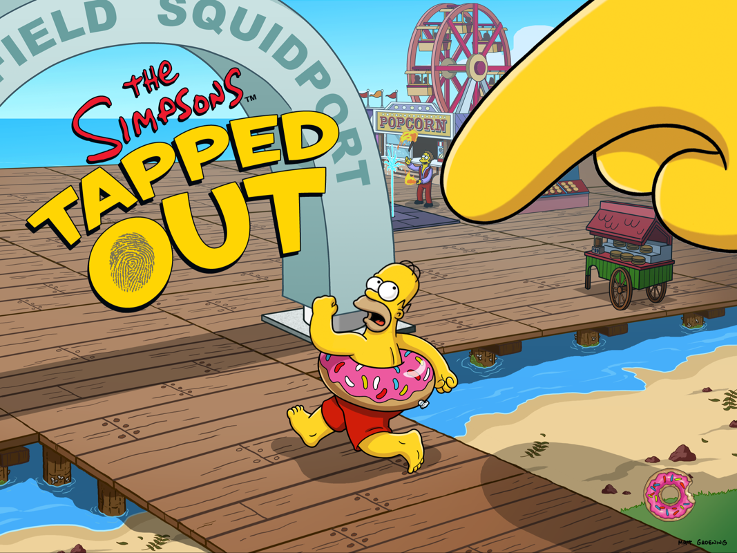 The Simpsons: Tapped Out (iPad) screenshot: Splash screen v4.3.0