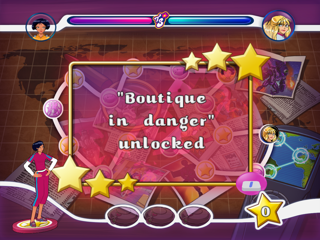 Totally Spies! Totally Party (Windows) screenshot: Mini game unlocked