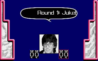 Mike Read's Computer Pop Quiz (Atari ST) screenshot: Start of round one.
