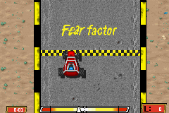 Fear Factor: Unleashed (Game Boy Advance) screenshot: Verti-Go Kart gameplay