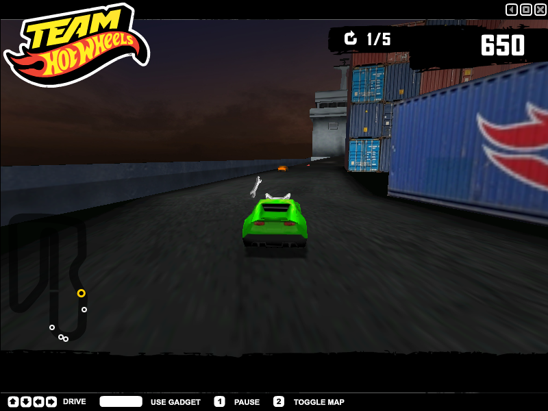 Team Hot Wheels: Night Racer - Dockyard Destruction (Windows) screenshot: Repair wrench