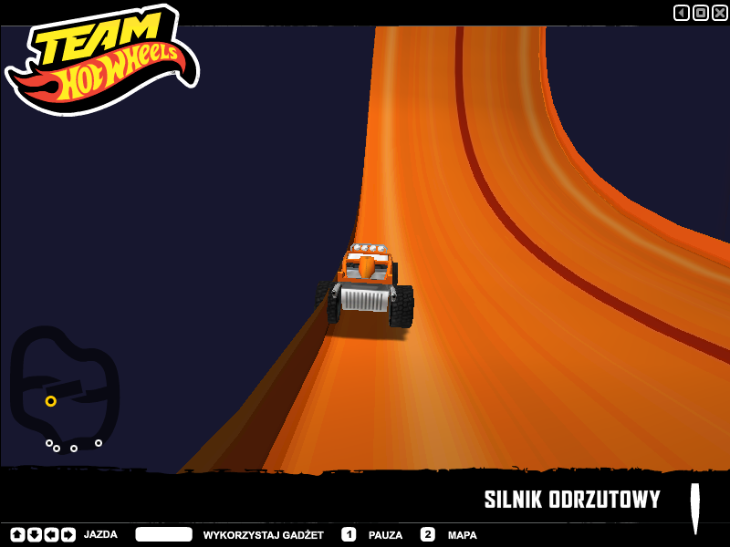 Team Hot Wheels: Night Racer - Rubble Ruckus (Windows) screenshot: On the ramp