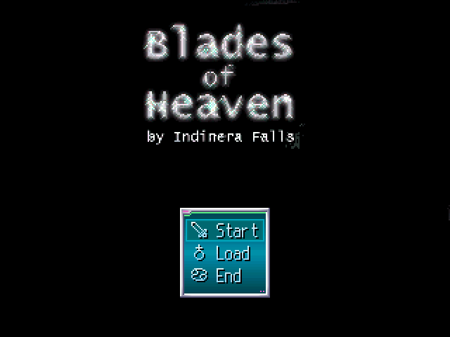 Blades of Heaven (Windows) screenshot: Start screen