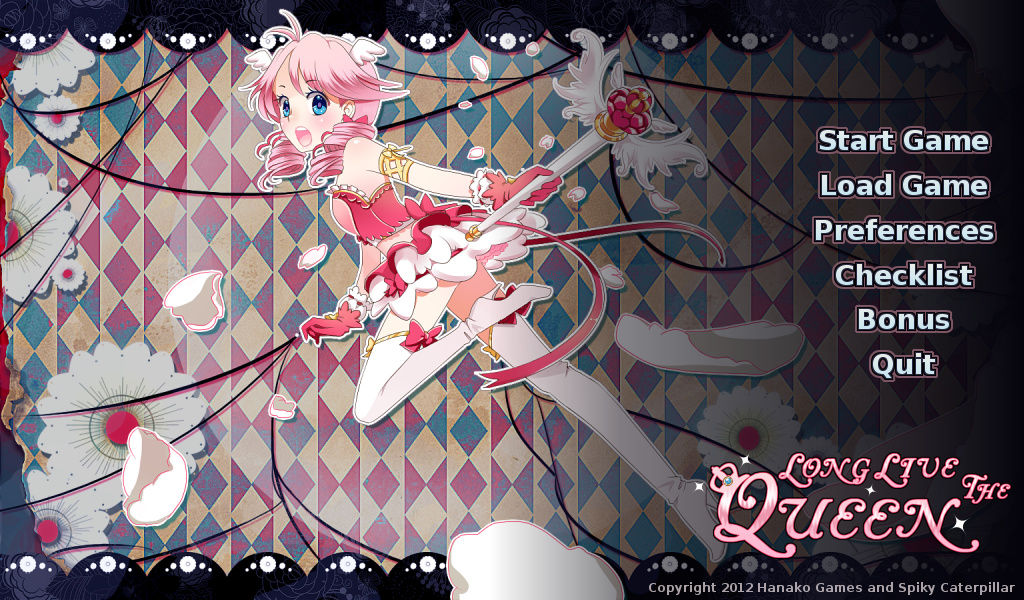 Long Live the Queen (Windows) screenshot: The magical girl style title screen