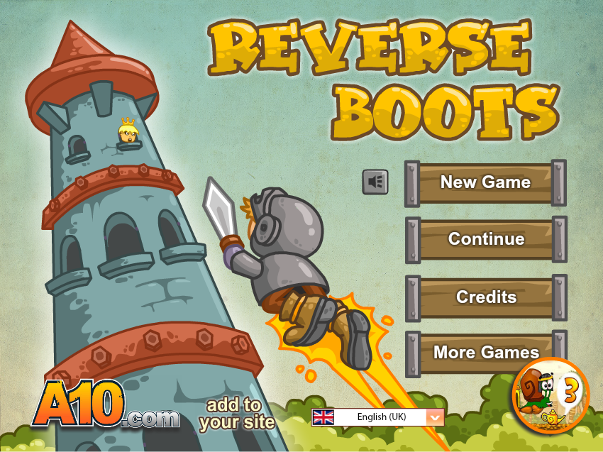 Screenshot of Reverse Boots (Browser, 2013) MobyGames