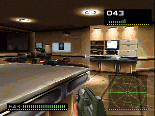 Alien Trilogy (DOS) screenshot: The labs and offices