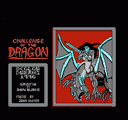 Challenge of the Dragon (NES) screenshot: Title Screen