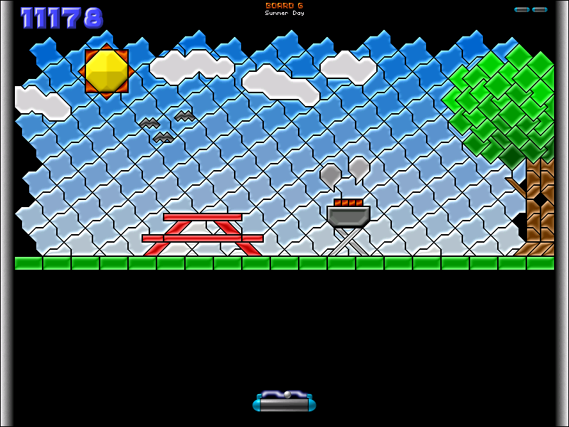 Super DX-Ball (Windows) screenshot: Surprise Pack - Board 6 - Summer Day