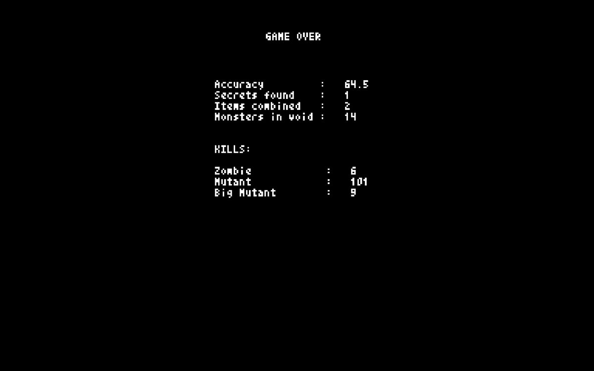 Teleglitch: Die More Edition (Windows) screenshot: Game over