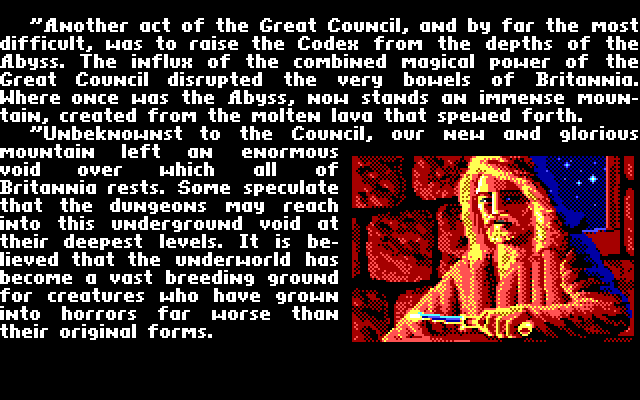 Ultima V: Warriors of Destiny (DOS) screenshot: From the introduction