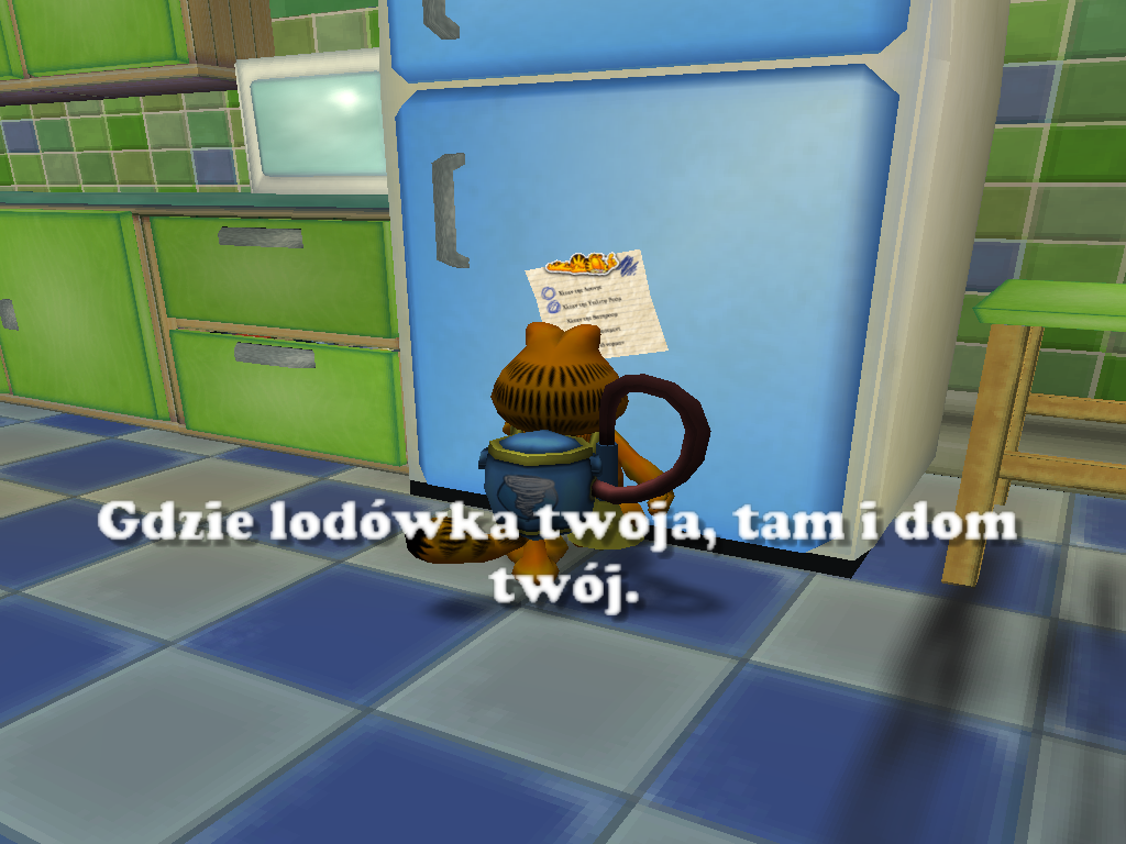 Garfield (Windows) screenshot: One of the Garfield's sayings
